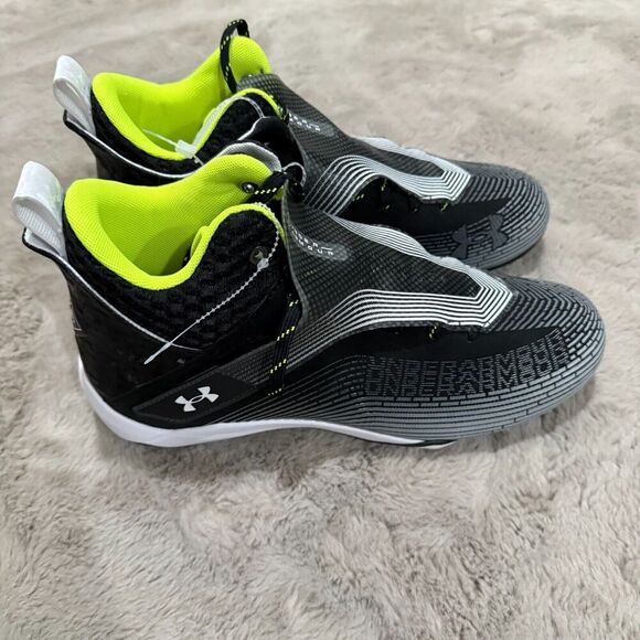 Under Armour MC Highlight Clone Men\'s Football Cleats - Black/White/Volt Size 12 main image 10